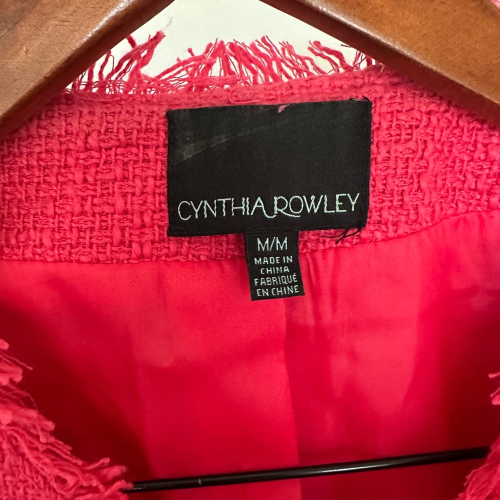 Cynthia Rowley Pink Tweed Jacket - Picture 3 of 4